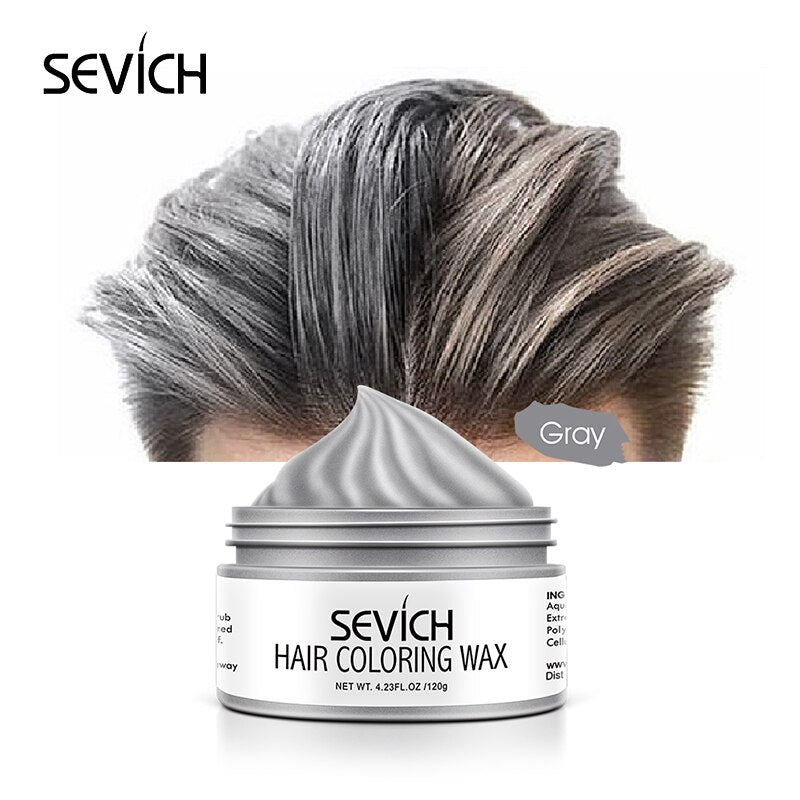 Sevich Styling Products Hair Color Wax Dye One-time Molding Paste 8 Colors Hair Dye Wax Unisex strong hold hair colors cream - 200001173 United States / Gray Find Epic Store