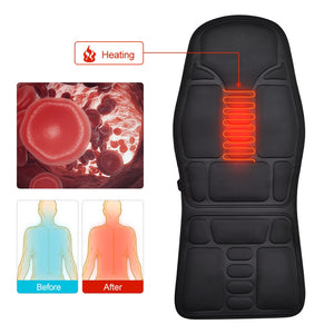 Electric Massage Car Cushion Massage Chair Mat Portable Massager Cushion Home Infrared Heating Back Vibrator Massage Pads - 201221711 Find Epic Store