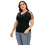 6XL Hot Drilling Plus Size Short Sleeve Elegant Hollow Out Top - 200000791 Find Epic Store
