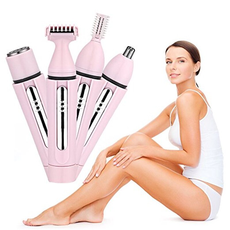 4 in 1 Women Epilator Female Eyebrow Trimmer Lady Shaver For Hair Removal Shaving Machine Face depilador Bikini Depilatory 2021 - 66010102 Find Epic Store