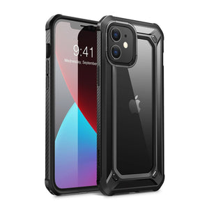 For iPhone 12 Case/12 Pro Case 6.1" (2020) UB EXO Series Premium Hybrid Protective Clear PC + TPU Bumper Case Back Cover - 380230 PC + TPU / Black / United States Find Epic Store