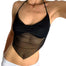 Transparent y2k Mesh Halter Tops - 200000790 Black / One Size / United States Find Epic Store