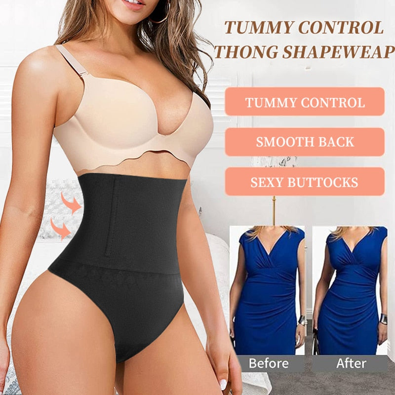 Women Body Shaper Waiat Trainer Tummy Control Panties Slimmer Seamless High Waist Brief Shapewear Thong Shaper Underwear - 0 Find Epic Store