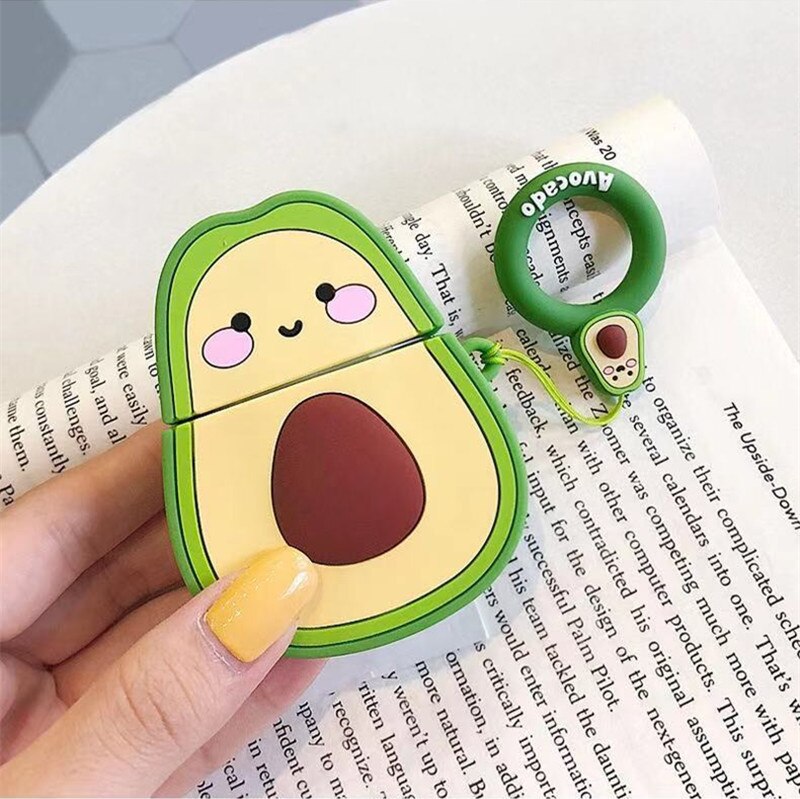 For Airpods Pro Case Cute Anime Cartoon Lucky Cat for Airpods 2 Cover Soft Rechargeable Headphone Cases Protector Silicone - 200001619 United States / Avocado airpods 2 Find Epic Store