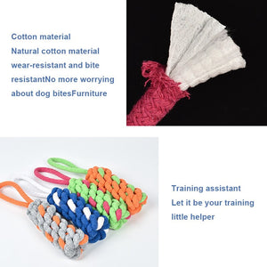 Pet Molar Toy Teeth Bite-Resistant Cotton Rope Toys For Dog Pet Interactive Tug Toy With Handle Training Supplies Jouet Chien - 200003723 Find Epic Store