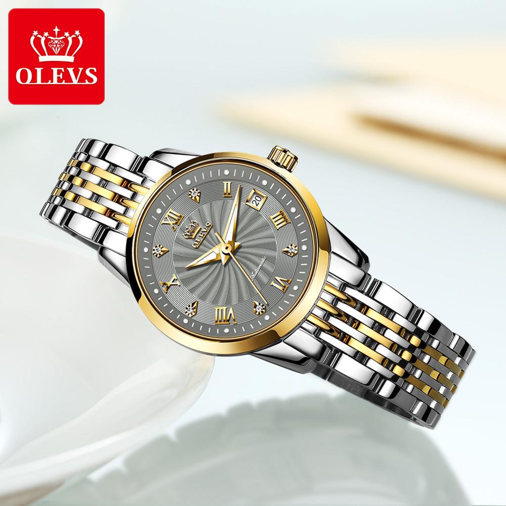 OLEVS Women Mechanical Stainless Steel Wristwatch - 200363143 Find Epic Store