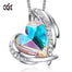 New Arrival Bohemia Heart Pendant Necklace with Crystals Angel Wings Necklace - 100007321 AB Color / United States Find Epic Store