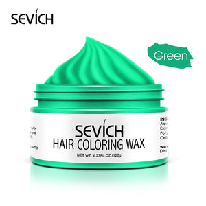 9 Color Temporary Hair Color Wax Unisex One-time Hair Color Gel Molding Paste Dye cream Hair Coloring Styling DIY Mud - 200001173 United States / Green Find Epic Store