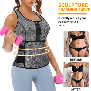 Sauna Sweat Suit for Weight Loss Neoprene Waist Trainer Body Shaper Corset Slimming Belly Sheath Shapewear Women Tummy Trimmer - 0 Find Epic Store