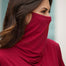 Loose Turtleneck Long Sleeve Solid Face Mask Tops - 200000791 Find Epic Store