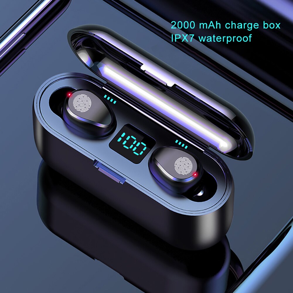 Wireless Bluetooth 5.0 TWS Earphone with Digital Led Power Display Mpow In-Ear Stereo Earbuds with CVC8.0 & 2000mAh Power Bank - 63705 Find Epic Store