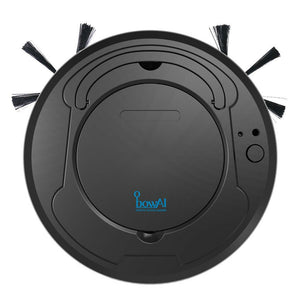 Rechargeable Smart Robot Vacuum Cleaner - Black Find Epic Store