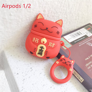 Lucky Cat For Airpods Pro 2 1 Case Silicone Cute Wireless Bluetooth Headset Headphone Air pod For Apple Airpods Pro/2/1Cases - 200001619 United States / 6- Lucky Cat Find Epic Store