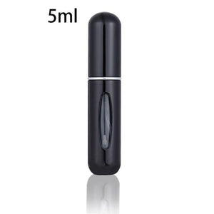 Portable Mini Refillable Perfume Bottle With Spray Scent Pump - 5 ml BLACK Find Epic Store