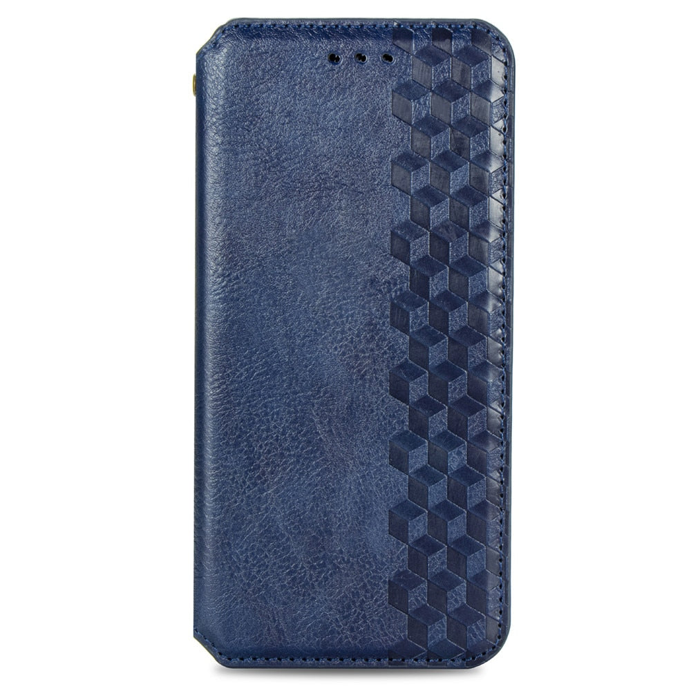 Magnetic flip Leather Case for Samsung Galaxy A10 A20 A50 Luxury Magneti Card Holder Wallet Cover for Galaxy M01 M21 M31 - 380230 for Samsung A10 / Blue / United States Find Epic Store