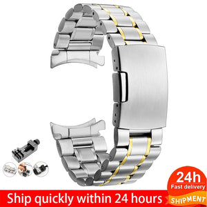 Stainless Steel 20MM 22MM Strap for Galaxy 3 41mm 45mm Watch wristband Gear S3 Classic Frontier Watch Band for Amazfit Bracelet - 200000127 United States / SG with tool / 16mm Find Epic Store