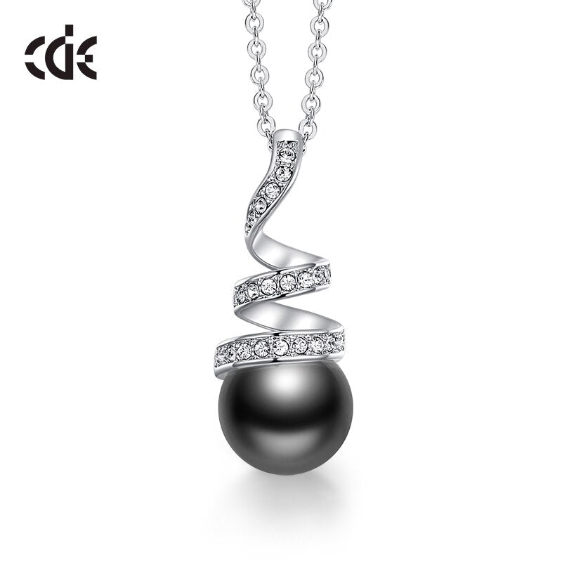 Fashion Pearl Pendant Necklace - 200000162 Black / United States / 40cm Find Epic Store