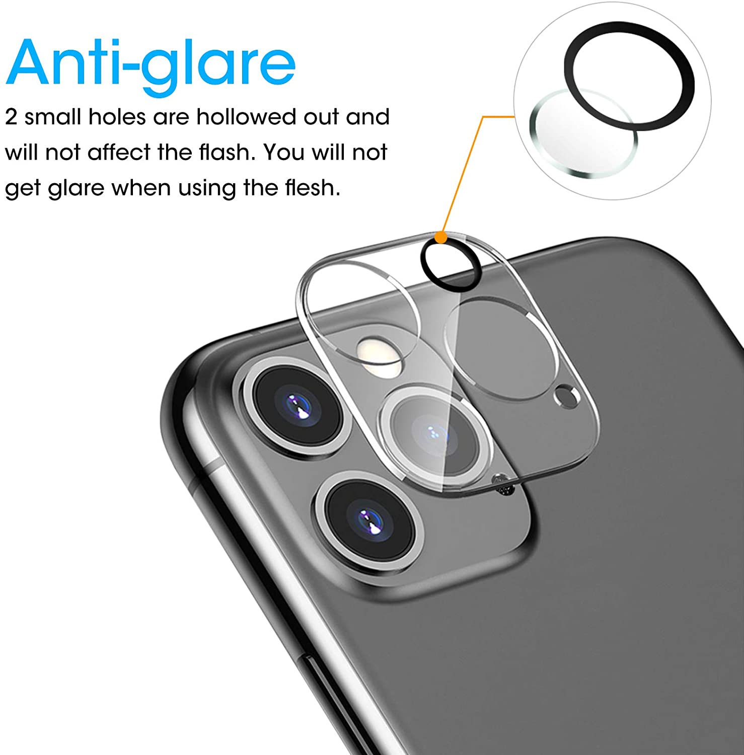 [2 Pack] for iPhone 12 Pro (6.1’’) 11 Pro Camera Lens Protector Screen Cover Tempered Glass, 9H Hardness Clear Scratch-Resistant - 200002107 Find Epic Store