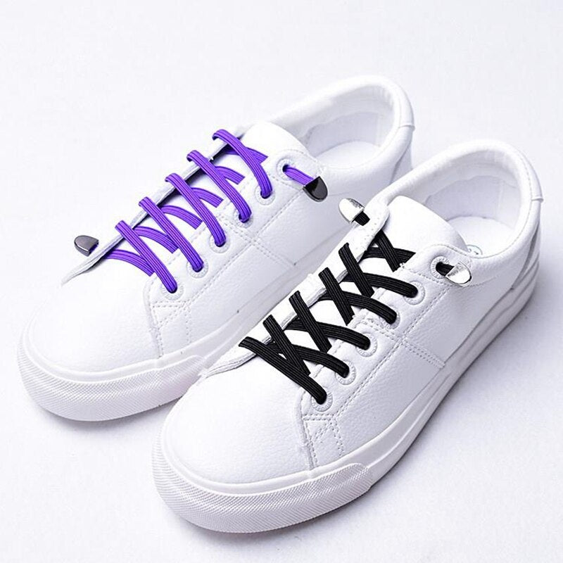 Elastic Shoelaces Flat Metal lock No Tie Shoe lace Kids And Adult Unisex Suitable for all kinds of shoes Sneakers Lazy laces - 3221015 Find Epic Store