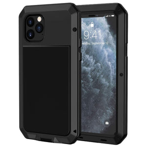 Silver Color Case - Luxury Doom armor Metal Aluminum Phone Case for iPhone 11 Pro XS MAX XR X 6 6S 7 8 Plus 5S SE Full Body Cover Shockproof Fundas - 380230 Find Epic Store
