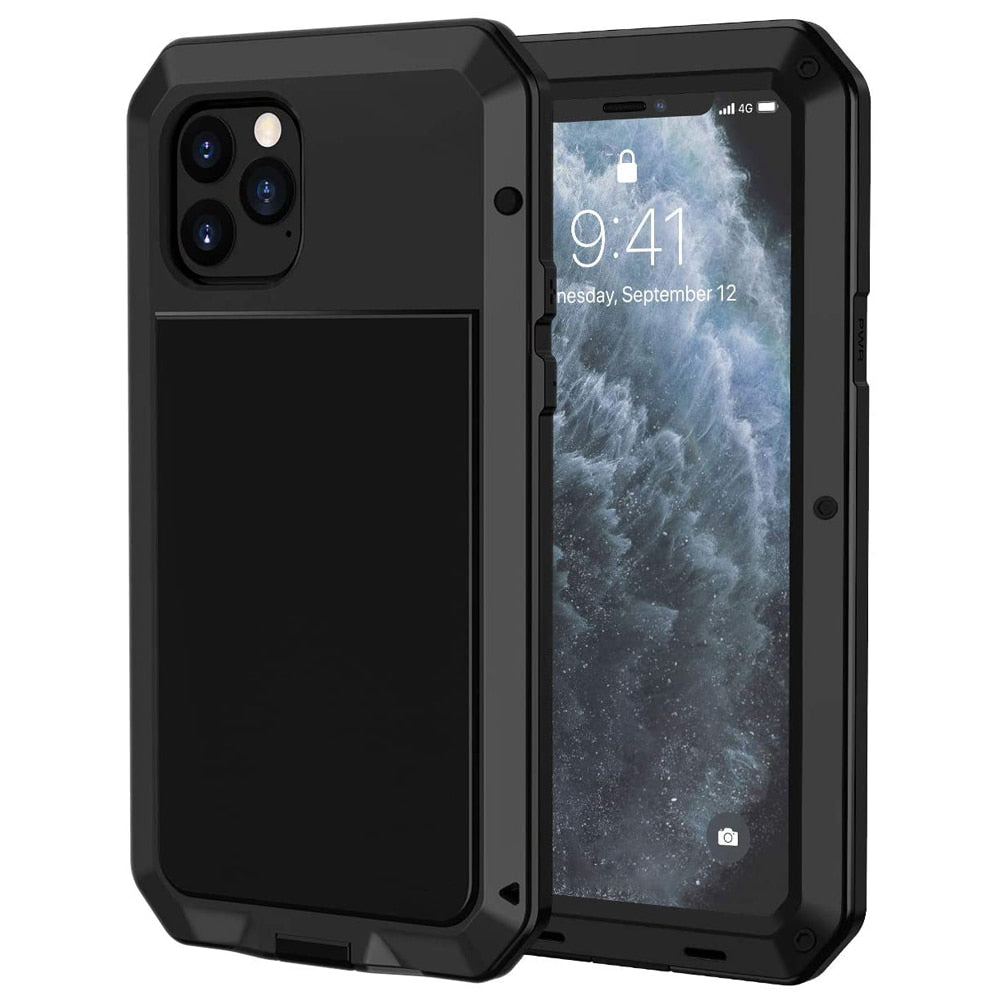 Yellow Color Case - Luxury Doom armor Metal Aluminum Phone Case for iPhone 11 Pro XS MAX XR X 6 6S 7 8 Plus 5S SE Full Body Cover Shockproof Fundas - 380230 Find Epic Store