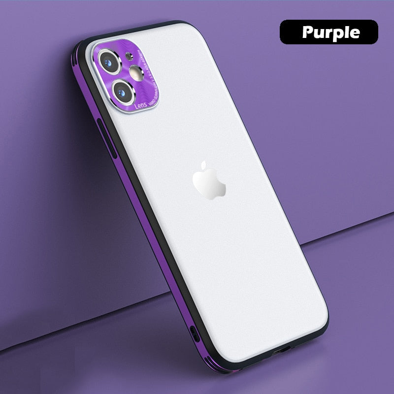 Classic Matte Metal Case For iPhone X/XR/XS/XS Max/11/11 Pro/11 Pro Max/12/12 Mini/12 Pro/12 Pro Max Shockproof - 380230 for iPhone X / Purple / United States Find Epic Store