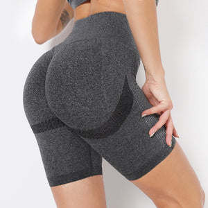 Sexy High Waist Seamless Yoga Shorts Women Gym Yoga Sports Shorts Workout Woman Push Up Buttocks Fitness Gym Shorts - 200000625 Gray / S / United States Find Epic Store