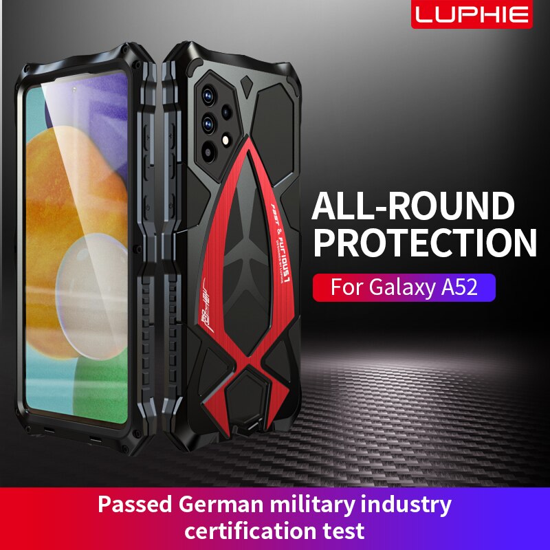 For Samsung Galaxy A72 A52 Case,LUPHIE Metal Armor Rosdster Phone Case 360 All Round Coverage Protection Cool Travelling Cover - 380230 Find Epic Store