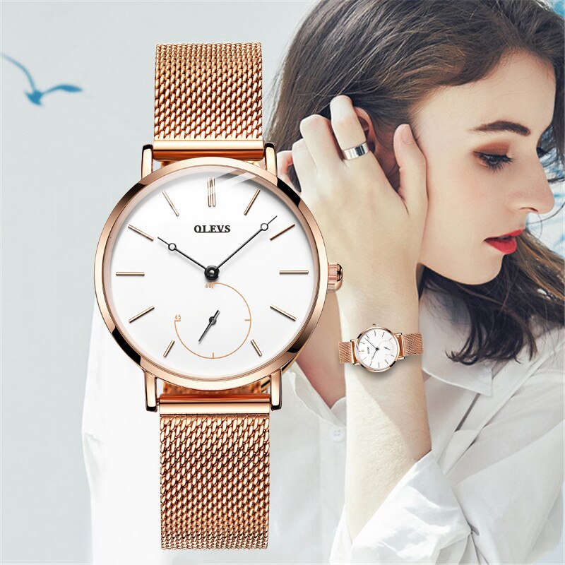 OLEVS Fashion Women Luxury Waterproof Wristwatch - 200363144 Find Epic Store