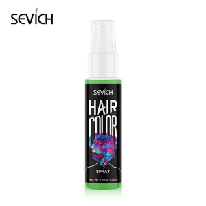 Sevich 8 Color Temporary Hair Dye Spray Unisex One-time Instant Hair Dry Color Liquid DIY Fashion Beauty Makeup 30ml - 200001173 United States / Green Find Epic Store