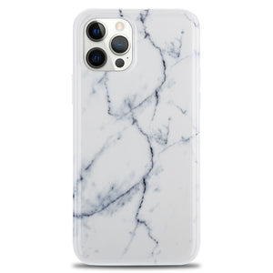 For iPhone 12 Pro Max/iPhone 12 Pro Marble Case, Slim Thin Glossy Soft TPU Rubber Gel Phone Case Cover for iPhone 12 Mini - 380230 for iPhone 12 / White / United States Find Epic Store