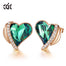 High Quality Stud Angel Wings Heart Earrings - 200000171 Green Gold / United States Find Epic Store