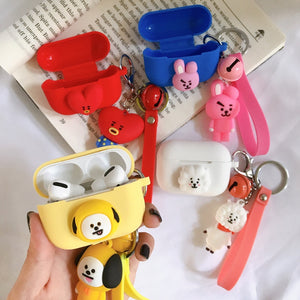 Suitable for airpods Cases protector sleeve bulletproof juvenile Bluetooth headset shell doll pendant earphone for airpods case - 200001619 Find Epic Store