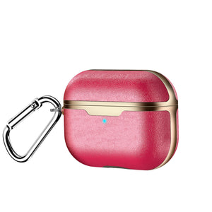 For AirPods Pro Cases Successful people Portable Leather luxury Protector Cover Carabiner for Apple AirPods 1 2 Case Plated Gold - 200001619 United States / red Pro Find Epic Store