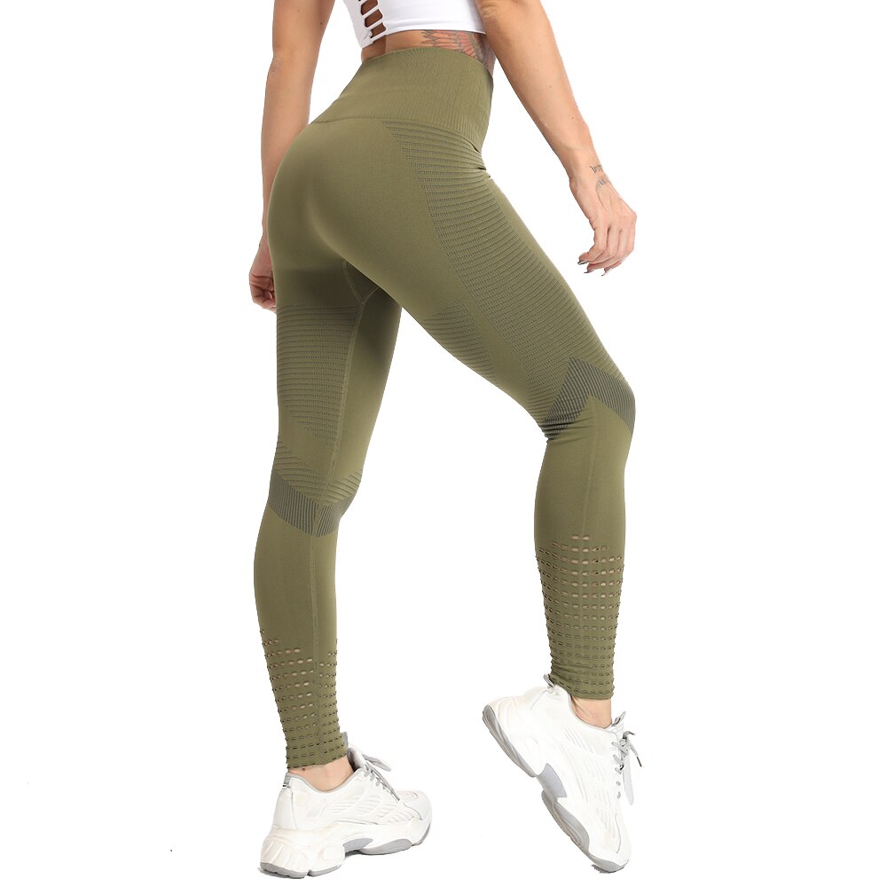 Women Seamless Leggings Fitness High Waist Yoga Pants - 200000614 Army green / S / United States Find Epic Store