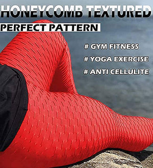 Women Ruched Butt Lift Leggings High Waist Yoga Pants Textured Scrunch Booty Workout Tights Running Fitness Leggings - 200000614 Find Epic Store
