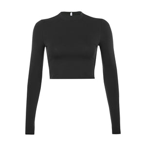 Crop Top Women Sexy Fashion Solid Bandage Top - 200000791 Black / S / United States Find Epic Store