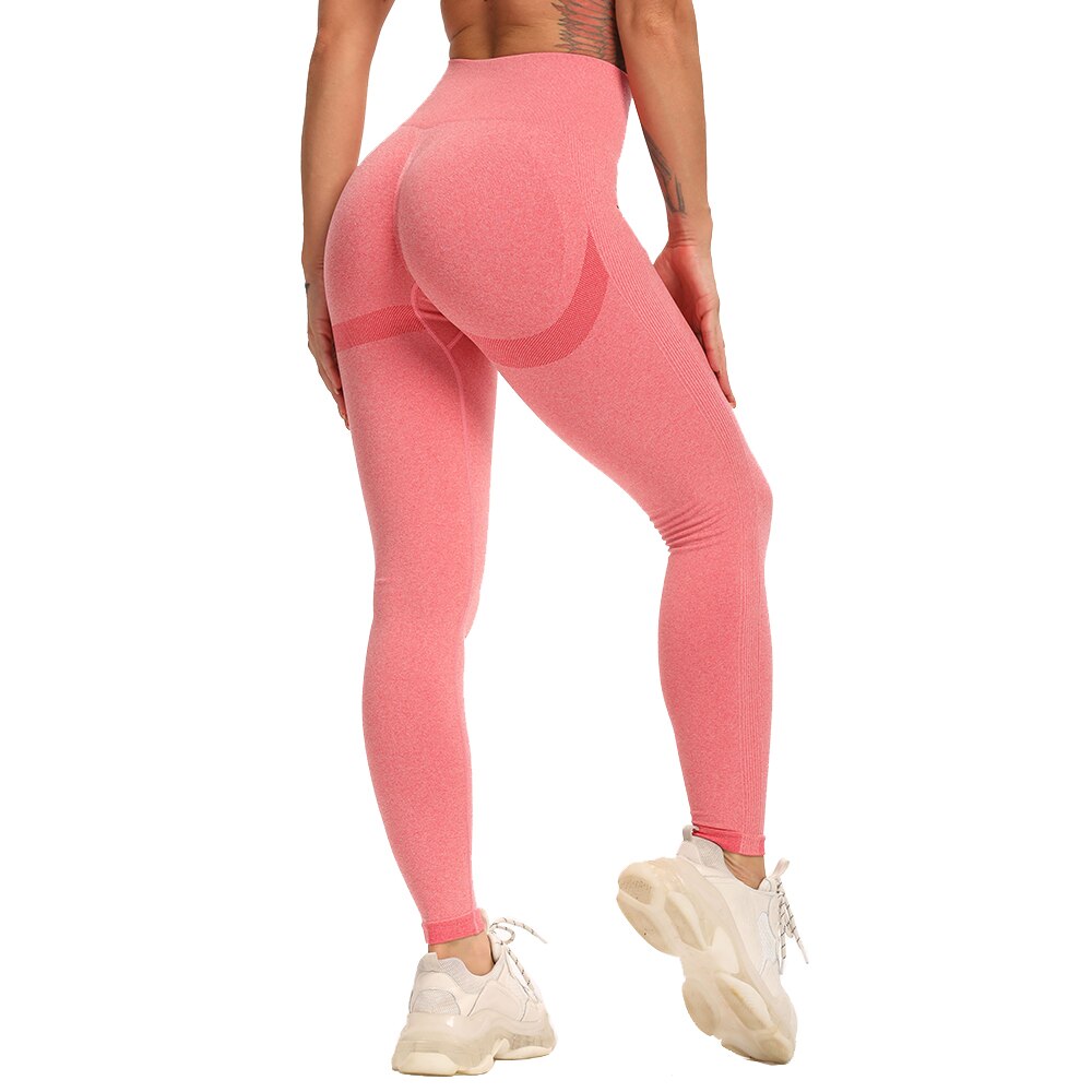 New Vital Seamless Yoga High Waist Running Pants - 200000614 Pink / S / United States Find Epic Store