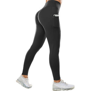 High Waist Booty Leggings Sport Women Fitness Yoga Pants Seamless Workout Gym Leggings Stretchy Scrunch Butt Running - 200000614 Black / S / United States Find Epic Store