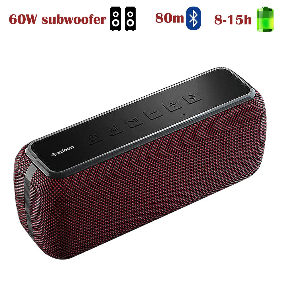 X8 60W Portable Wireless Bluetooth Speakers - 518 United States / X8-RED Find Epic Store