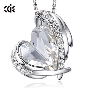 Charming Heart Pendant with Crystal Silver Color - 100007321 Crystal / United States Find Epic Store