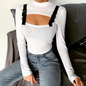 Long Sleeve T-shirt Crop Top - 200000791 Find Epic Store