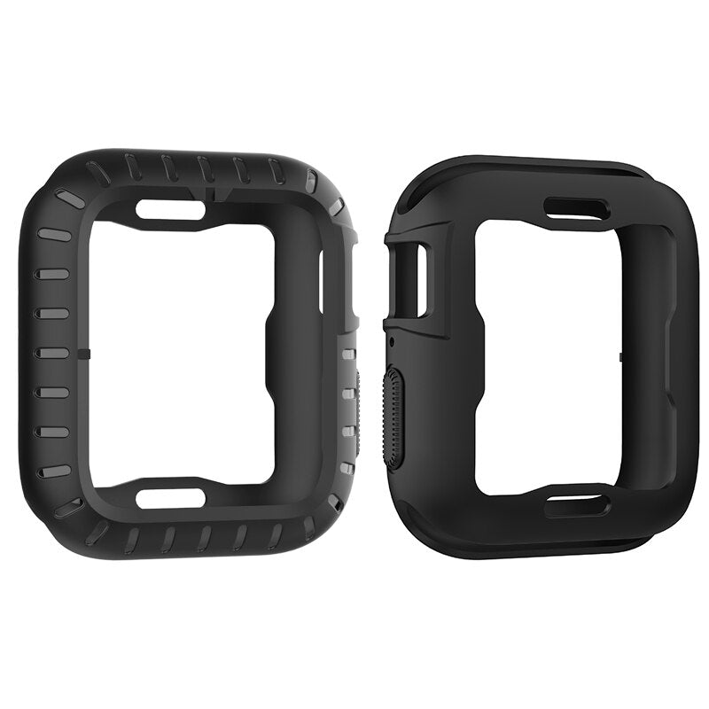 Watch Cover Case for Apple Watch 6 5 4 SE 40MM 44MM Cover Shell for IWatch 4 5 6 Se Watch Bumper Protector Soft Silicone Case - 200195142 United States / black / 40MM Find Epic Store