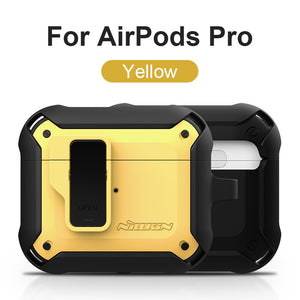 For Airpods Pro Case Wireless Charging Nillkin For AirPods Case TPU PC Cover For AirPods 3 Wireless Earphone With Keychain - 0 United States / Yellow For Pro Find Epic Store