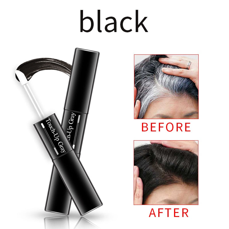 Hair Color Brush And Comb DIY Hair Color Wax Mascara Temporary Hair Dye Cream 2 in 1 Grey White Hair Cover Up 5 Seconds - 200001173 United States / Black Find Epic Store