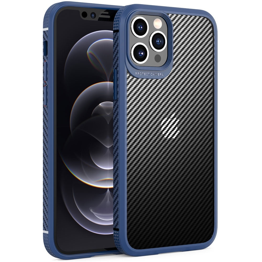 Case For Apple iPhone 13 11 12 Pro XS Max XR SE 2020 678 Plus Case with Carbon Fiber Pattern Anti Sweat and Fingerprint Shockproof - 380230 for iPhone X XS / Blue / United States Find Epic Store