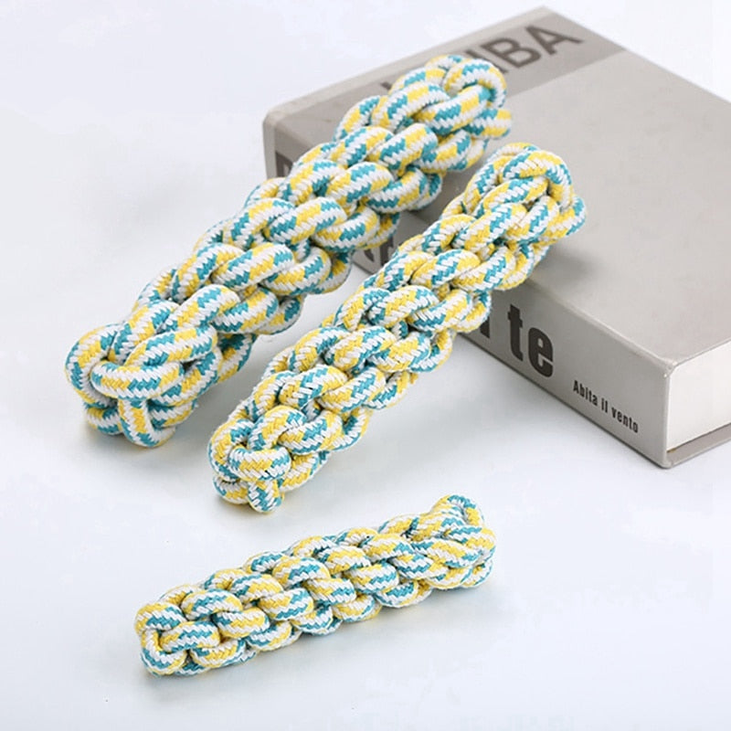 Dog Toys Pet Tooth Cleaner Bite Resistant Molar Corn Cotton Braided Rope Stick Chewing Interaction Pet Supplies - 200003723 Find Epic Store