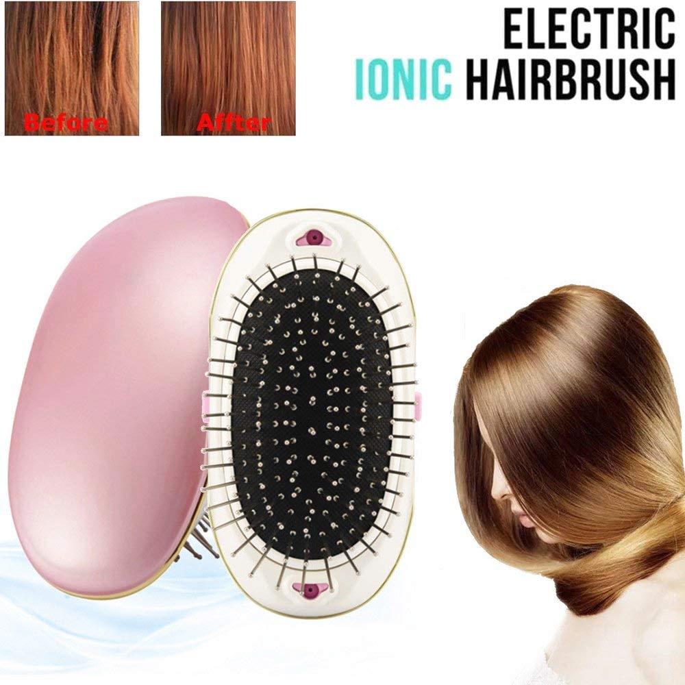 Portable Electric Ionic Hair Brush Lonic Electric Hair Brush Comb Double Negative Hair Brush Hair Styling Scalp Massage Comb - 200001211 Find Epic Store