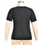 Sexy Plus Size Hollow Out Mesh Short Sleeve Round Neck Black T-shirt - 200000791 Find Epic Store