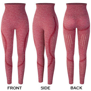 Gym Leggings Women Sports Yoga Pants High Waist Workout Gym Sport Leggings Fitness Legging Seamless Running Tights - 200000614 Style 1-Red / S / United States Find Epic Store